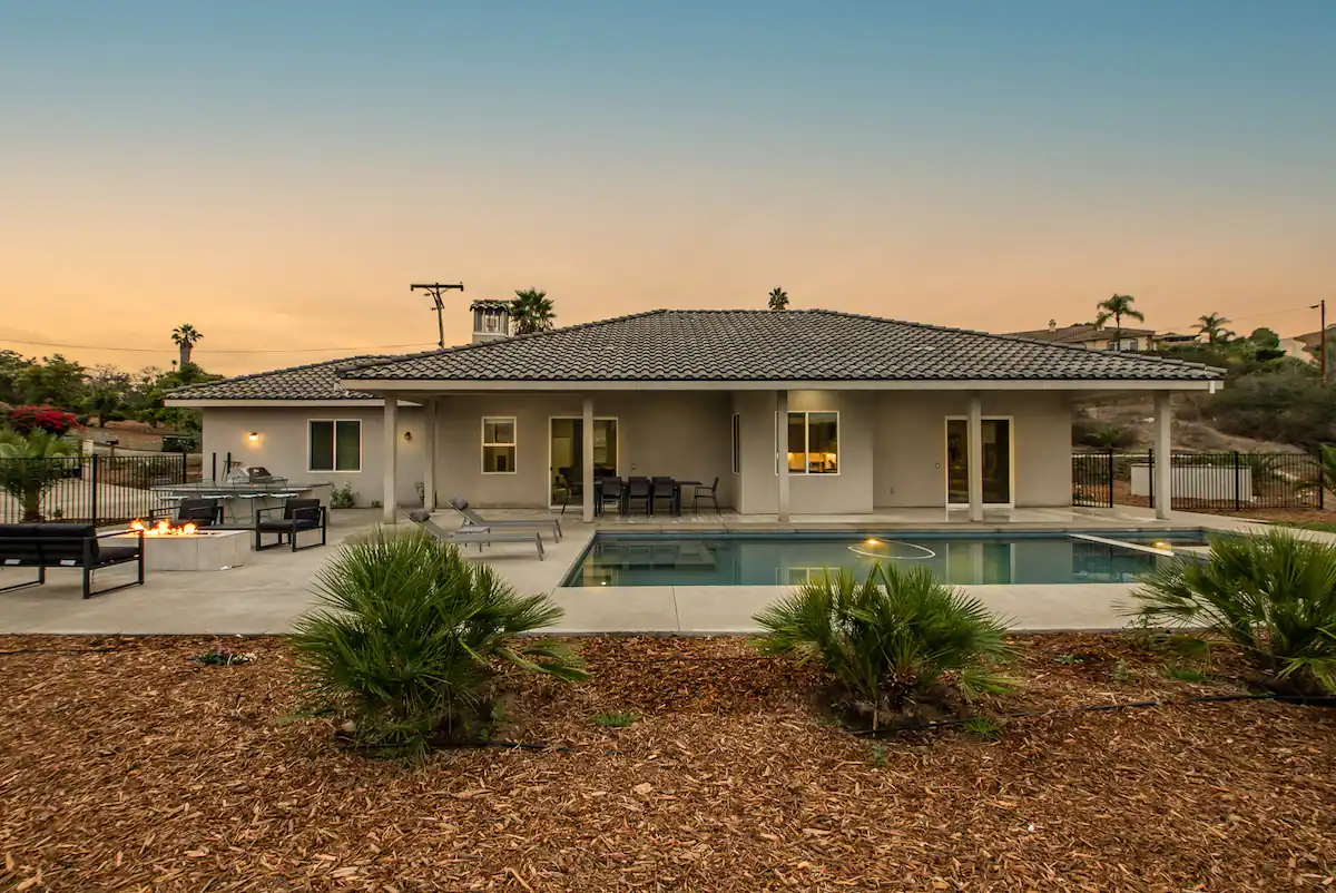 Back yard pool